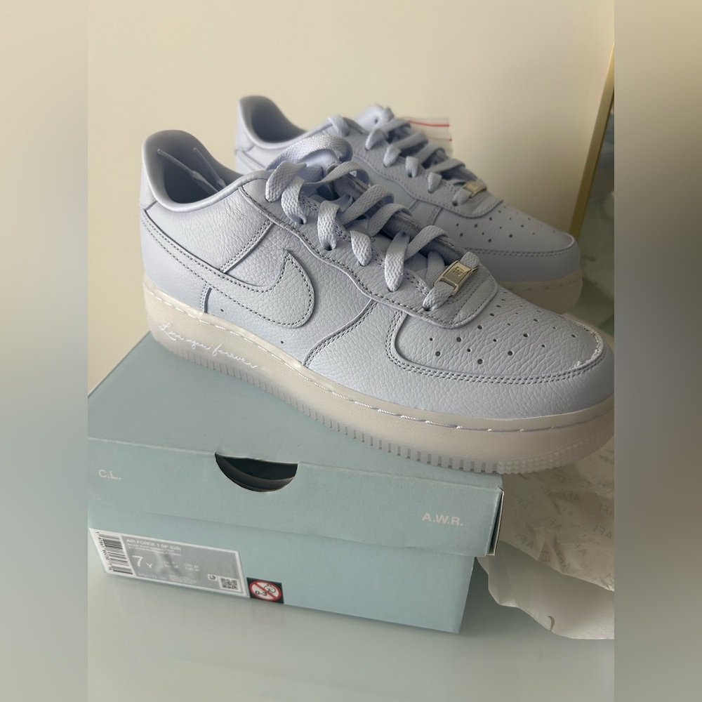 NOCTA Nike Pastel Purple Love You Forever low top Air Force ones Drake
